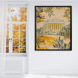 Temple Among the Olives - Luxury Wall Art