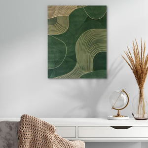 Textured Greens - Green Wall Art for Home Office