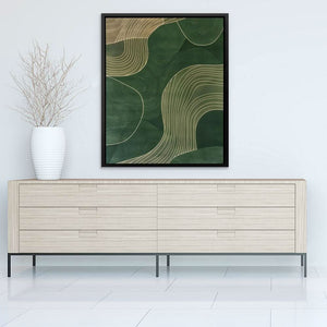 Textured Greens - Green Nature Canvas Print
