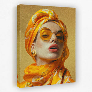 The Girl in Yellow - Luxury Wall Art