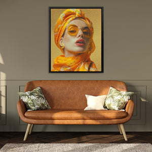 The Girl in Yellow - Luxury Wall Art