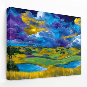 The Golden Fairway - Luxury Wall Art