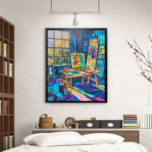 The Painter’s Sanctuary - Colorful Canvas Print