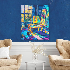 The Painter’s Sanctuary - Large Abstract Canvas Print