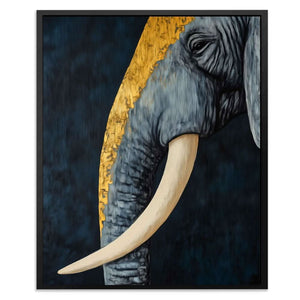The Vanguard - Black and Gold Man Cave Canvas Print