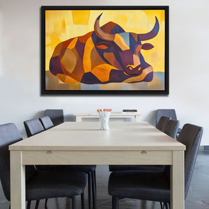The Watchful Beast - Large Abstract Canvas Print
