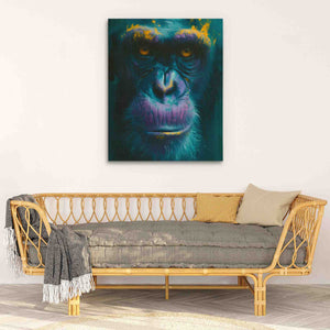 Thoughtful Ape - Large Canvas Print