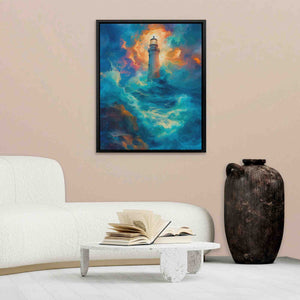 Thrashing Waves - Aqua Art