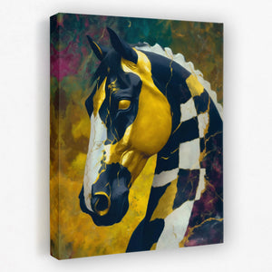 Thunder Stallion Portrait - Luxury Wall Art