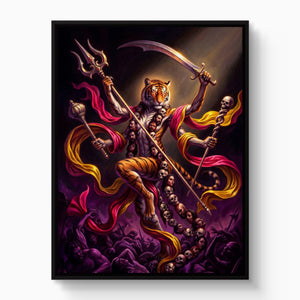 Tiger Deity Conquers - Luxury Wall Art