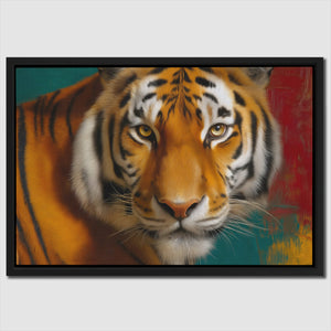 Tiger in Flames - Luxury Wall Art