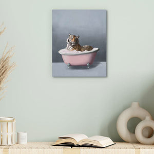 Tiger In The Bath - Animals Art