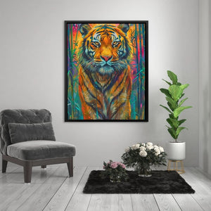 Tiger in the Grass - Animals Art for Bedroom
