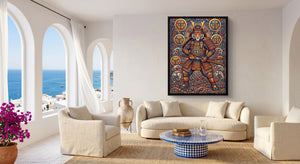 Tiger's Eye Guardian — tiger's eye guardian beachside couch livingroom 1port framed black
