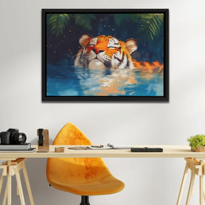Tiger with Closed Eyes - Luxury Wall Art