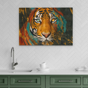 Tigers Dual Fire - Luxury Wall Art