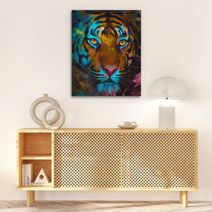 Tiger's Electric Jungle - Luxury Wall Art