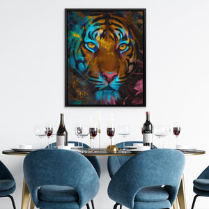 Tiger's Electric Jungle - Luxury Wall Art