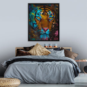 Tiger's Electric Jungle - Luxury Wall Art