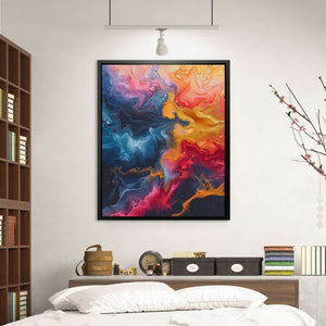 Timeless Mystery - Abstract Wall Art in Black Frame