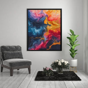 Timeless Mystery - Abstract Colorful Canvas Wall Art