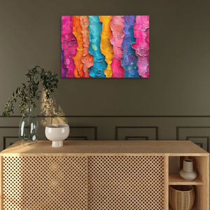 Torn Colors - Large Abstract Canvas Print
