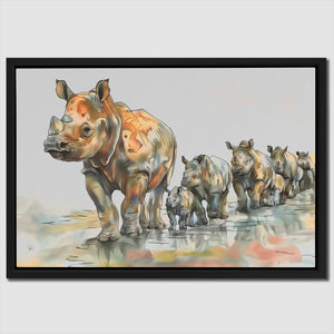 Trail of Horns - Luxury Wall Art
