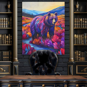 Tranquil Meadow - Oversized Animals Canvas Wall Art