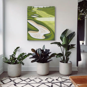 Tranquil Tee Time - Wall Art in Black Frame