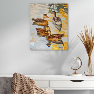 Tranquil Water Drift - Large Canvas Print