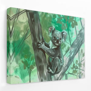 Tree Climbing Koala - Luxury Wall Art