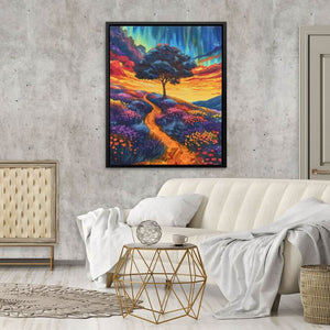 Tree of Happiness - Colorful Nature Canvas Print