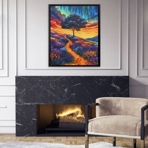 Tree of Happiness - Hills Art for Bedroom