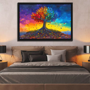Tree of Rainbows - Colorful Wall Art