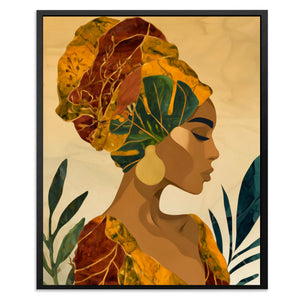 Tropical Crown Portrait - Luxury Wall Art
