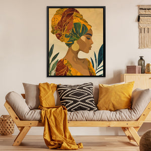 Tropical Crown Portrait - Luxury Wall Art