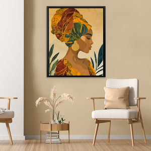 Tropical Crown Portrait - Luxury Wall Art