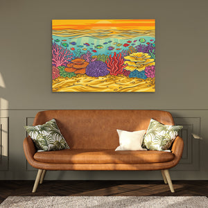 Tropical Waters Abundance — Tropical Waters Abundance Hallway Bench Green 126
