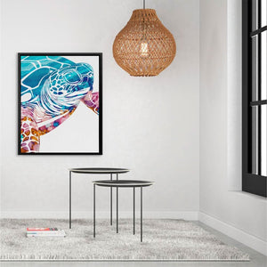 Turquoise Turtle - Luxury Wall Art
