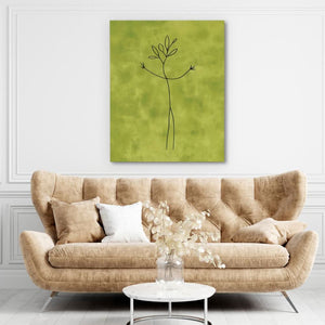 Twiggy - Nature Wall Art in Black Frame