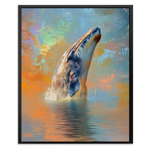 Twilight Titan - Wall Art in Black Frame