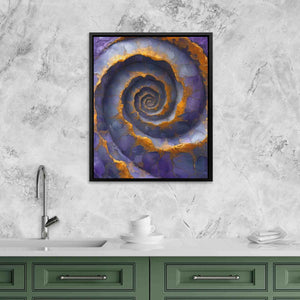 Twisted Time - Oversized Spiral Canvas Wall Art
