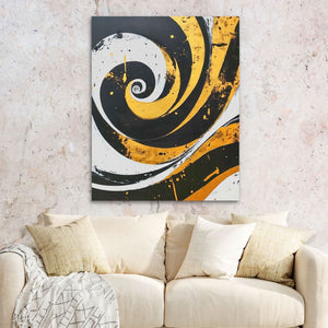Twisting Factors - Large Abstract Canvas Print