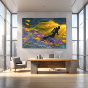 Underwater Golden Hour - Luxury Wall Art