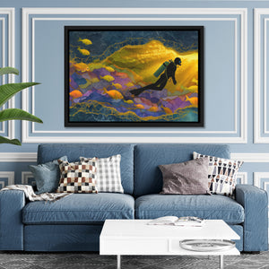 Underwater Golden Hour - Luxury Wall Art