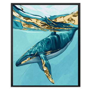 Underwater Serenity - Blue Ocean Blues Canvas Print