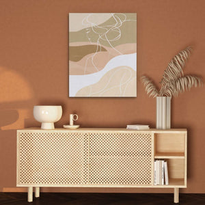 Unity Mosaic - Feminine Wall Art in Black Frame