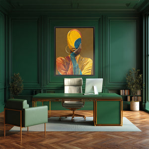 Veiled Golden Reflection - Luxury Wall Art