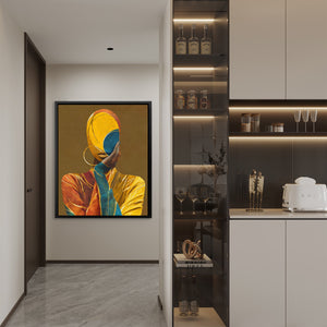 Veiled Golden Reflection - Luxury Wall Art