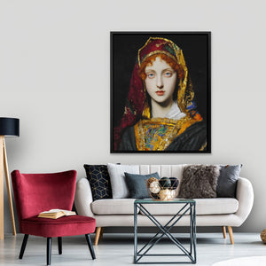 Veiled Turban Portrait - Luxury Wall Art